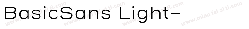 BasicSans Light字体转换